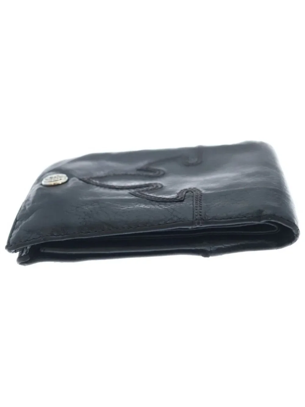 Chrome Hearts Aint Nothin 2 DO Flairnie Bifold Leather Wallet Black